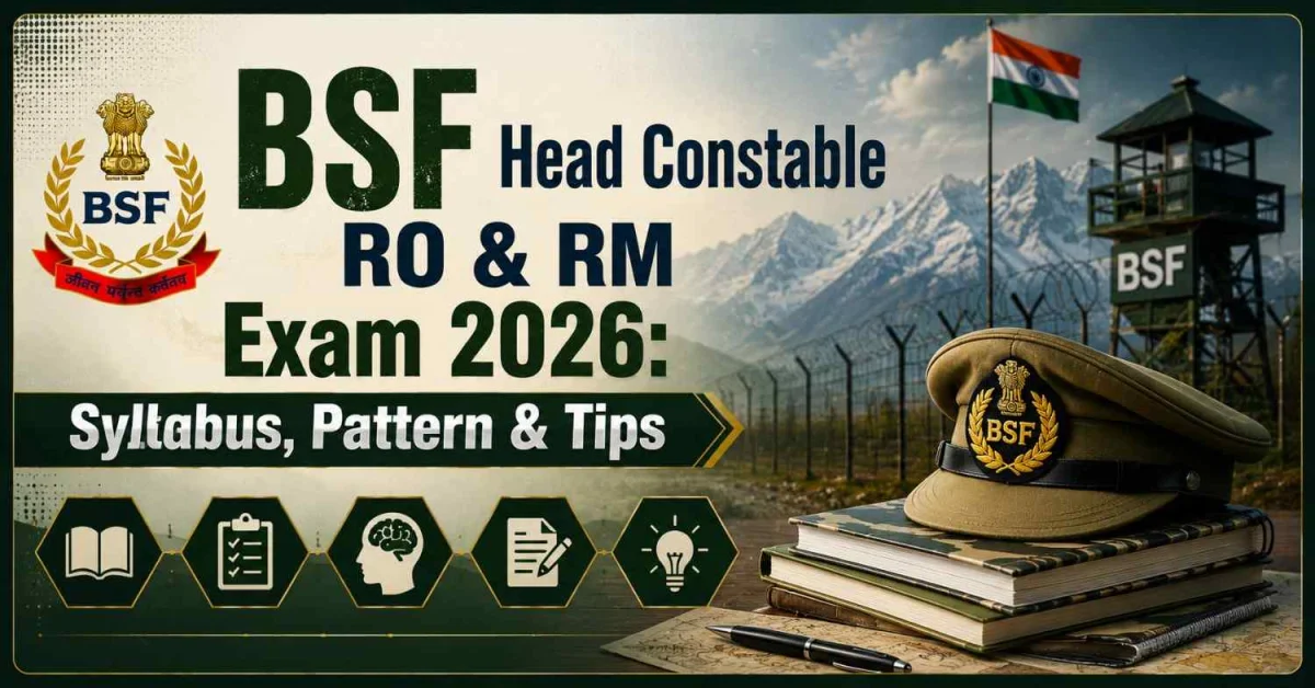 BSF Head Constable RO & RM Exam 2026: Syllabus, Pattern & Tips