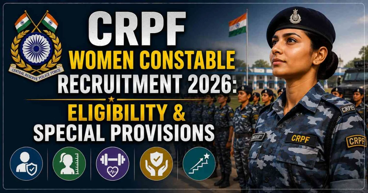 CRPF Women Constable Recruitment 2026: Eligibility & Special Provisions