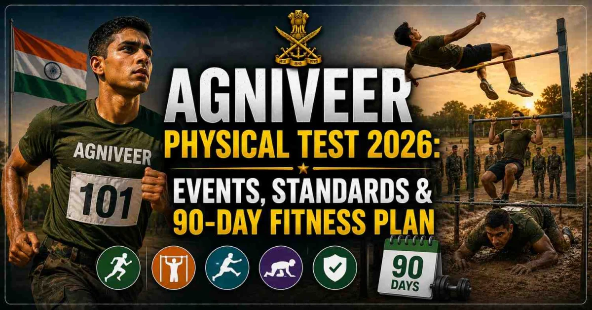 Agniveer Physical Test 2026: Events, Standards & 90-Day Fitness Plan
