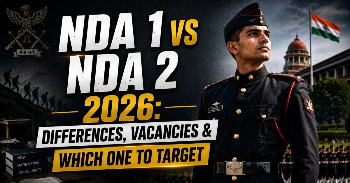 NDA 1 vs NDA 2 2026: Differences, Vacancies & Which One to Target