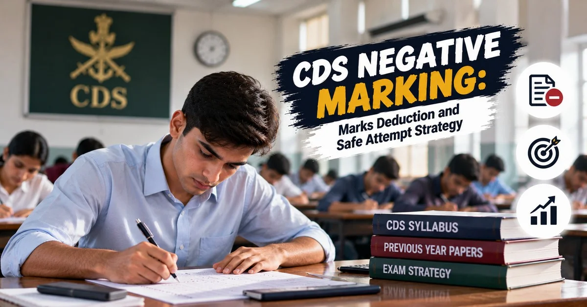 CDS Negative Marking: Marks Deduction and Safe Attempt Strategy