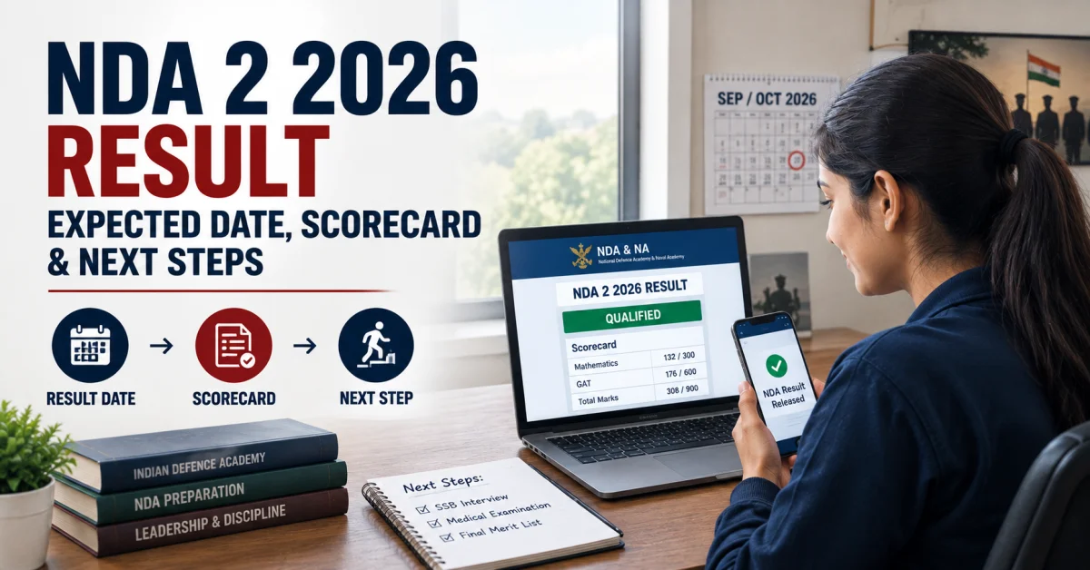 NDA 2 2026 Result Date, Scorecard and What Happens Next