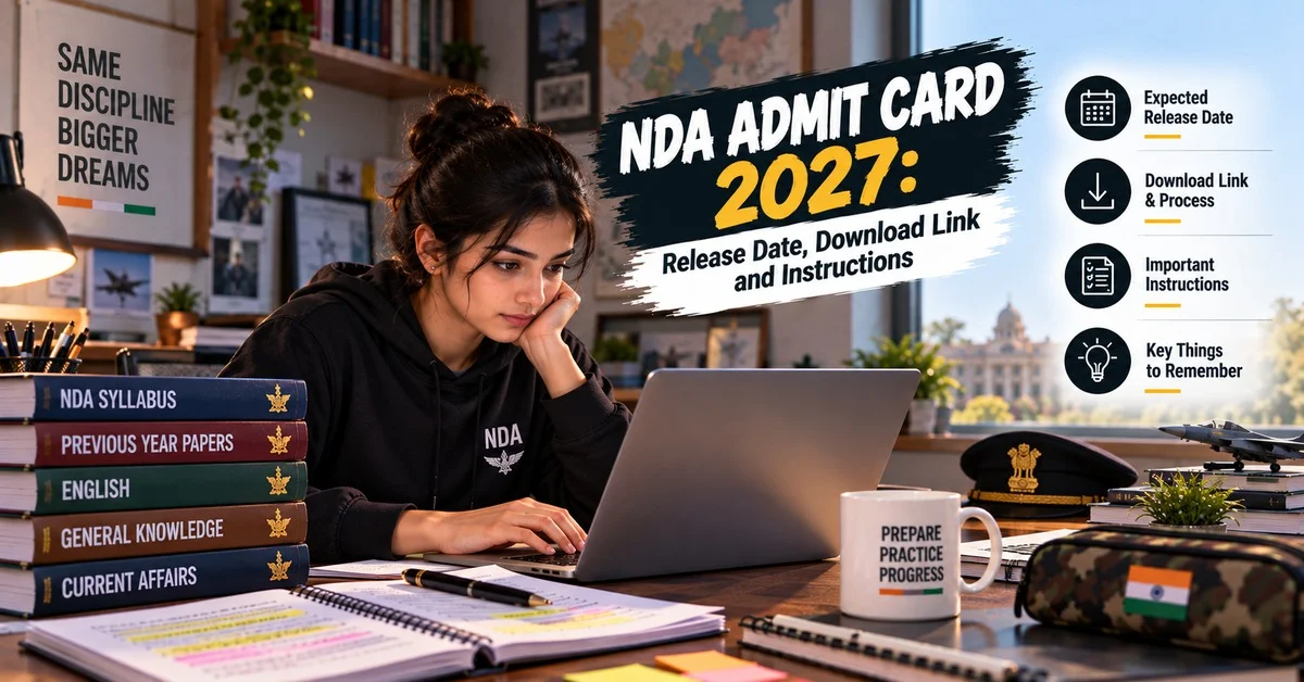 NDA Admit Card 2027: Release Date, Download Link and Instructions