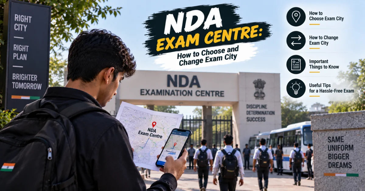 NDA Exam Centre: How to Choose and Change Exam City