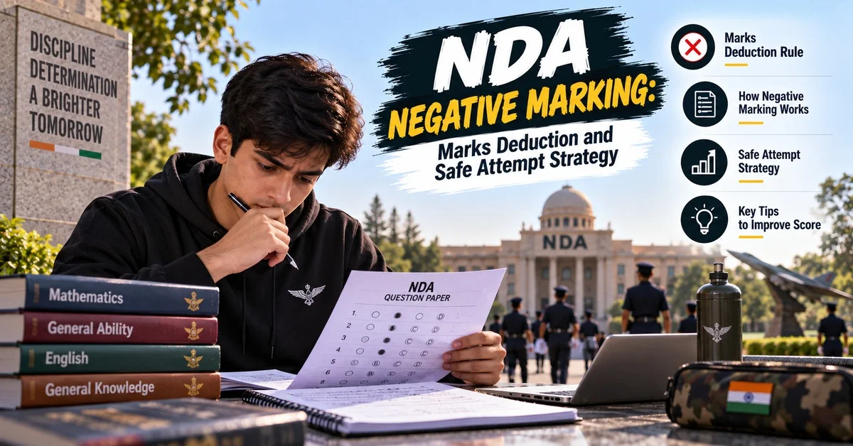 NDA Negative Marking: Marks Deduction and Safe Attempt Strategy