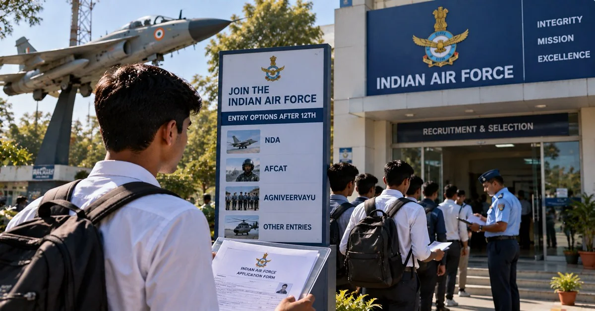 How to Join Indian Air Force After 12th: All Entry Options